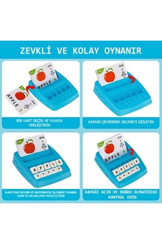 Eğitici Kelime Ve Matematik Oyun Seti, 32 Kart İle Eğlence