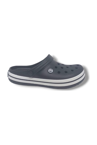 Zerhan Cflex 145 Unisex Siyah Beyaz Siyah Sabo Terlik Sandalet Siyah
