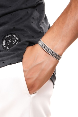 Erkek Antik Gümüş Kaplama Ayarlanabilir Örgü Baskılı Kelepçe Bile Çok Renkli