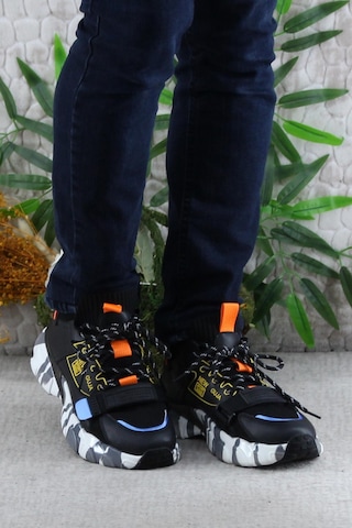 Fort Guja 24k573 Rahat Esnek Sneaker Erkek Spor Ayakkabı Siyah