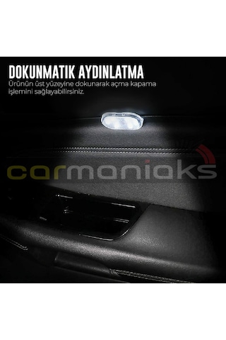 Dokunmatik Sensörlü Tekli Mini Led Lamba Şarj Edilebilir