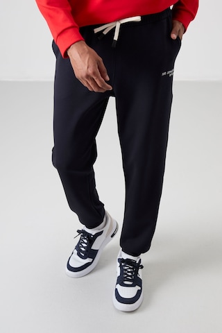 Tommy Life Fiesta - Lacivert Pamuklu Kalın Yumuşak Dokulu Comfort Fit Nakışlı Erkek Eşofman Takım - 85254 Kırmızı - Lacivert