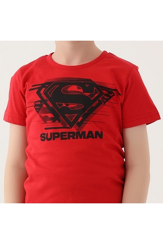 SuperMan L1644-3 Çocuk Kırmızı Alt Üst Takım