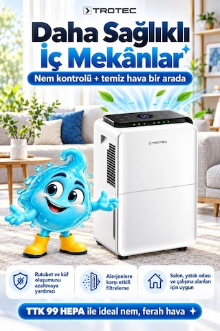 Trotec İnverter Nem Alma Cihazı Ttk-ı 110 Wifi Beyaz
