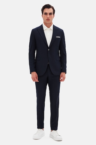 Twn Slim Fit Lacivert Armürlü Takim Elbise 4ef05kv28509m Lacivert