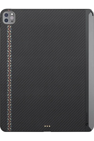 Apple Uyumlu iPad Pro 11 2021 3.nesil Kılıf Aramid Fiber Pitaka Ultra-slim Classic Serisi Siyah-kırmızı