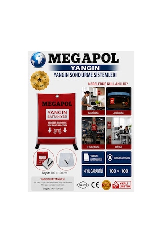 100x100 Yangın Battaniyesi, Yangın Battaniyeleri, Yangın Batanye Çeşitleri,battaniyesi