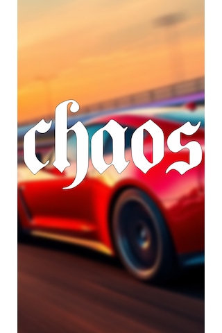 Chaos-kaos Yazı Jdm Araba-motosiklet Cam Etiket Sticker 12x6cm Beyaz Renk Beyaz