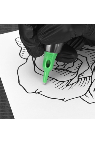 Mufunye Tükenmez Kalem, Basınç Elastik Silikon Kesim Çizgisi Hissi Uygulaması, Yeşil 300g 0,5mm Dolum Kartuşu