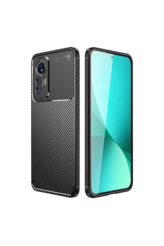 Goocamp Mi 12 Lite Kılıf Negro Silikon Kapak - Siyah Siyah