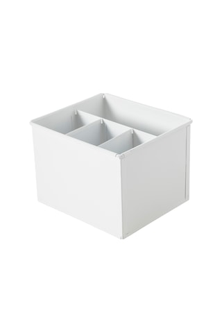 Mudo Home Roma Bölmeli Düzenleyici Mat Beyaz 19x16x13