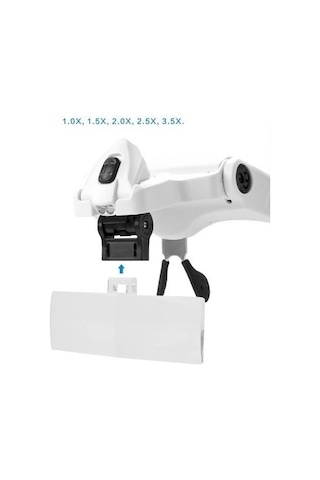 Tedar 5 Lens 1.0x3.5x, 2led Işıklı Ile Ayarlanabilir Gözlük Büyüteç9892b2 Najmaddin