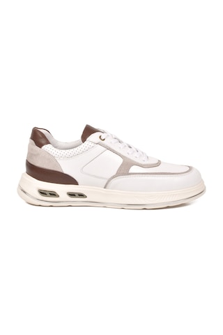 Voyager Beyaz Hakiki Deri Erkek Sneaker Konforlu Hafızalı Taban Casual Ayakkabı M692 M