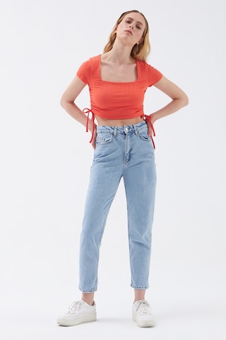 Regular Fit Kadın Tshirt K.kol Turuncu