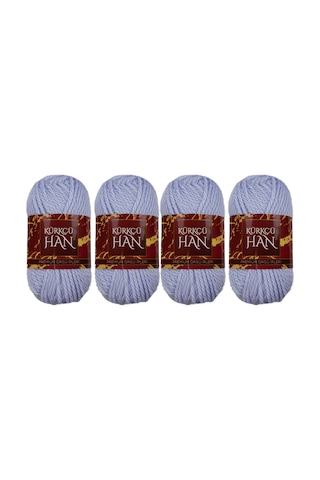 Kürkçü Han Boni %100 Akrilik Örgü İpi 35g 59m 4 Lü Paket Leylak