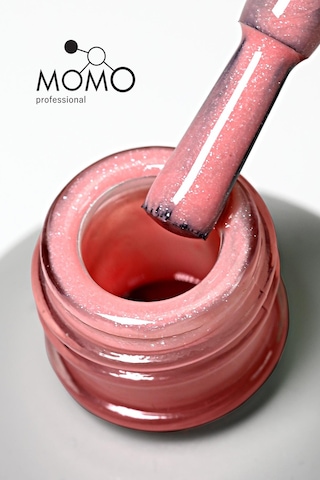 Momo Professional Kalıcı Oje S010 Simli Ten Pembesi 4 Ml