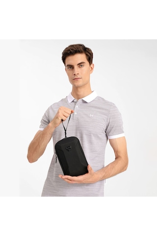 Youtek Erkekler İçin Çok Fonksiyonlu Mini Çanta - Eva Kabuk, Dayanıklı, Suya Dayanıklı, Elle/torba Kullanıma Uygun Siyah Siyah