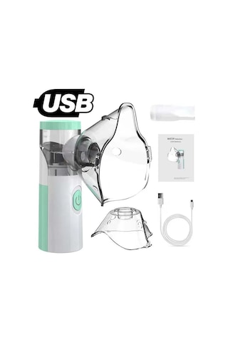 Tıbbi Sessiz Örgü Nebulizatör El Solunum Cihazı Atomizer Çocuk
