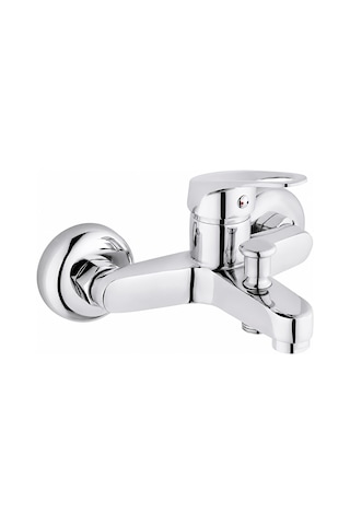 Purvex Home Mix Banyo Bataryası - Pirinç Gövde Krom Kaplama Aç-kapa Banyo Musluğu