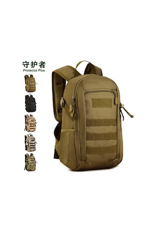 Jeemson Küçük Boylu 12l Askeri Desenli Outdoor Sırt Çantası - Hafif, Dayanıklı, Yolculuk Ve Bisiklet Turları İçin Siyah Siyah