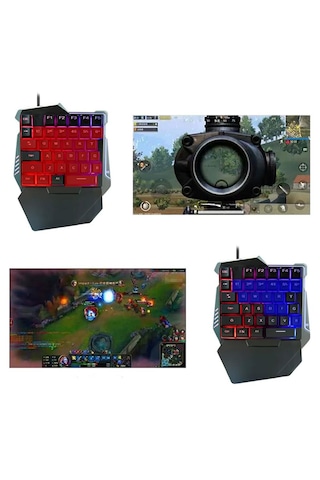 G506 Tek El Kullanım Gaming Oyuncu Usb Kablolu Klavye Mouse Seti Rgb Led Işıklı Optik