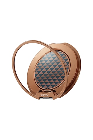 Raptic Freeflow Destiny Serisi 360 Derece Dönebilen Magnetik Ring Stand Telefon Tutucu Gold-mavi