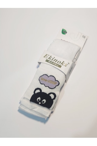 Ekinoks Kız Çocuk Beyaz Külotlu Çorap Beyaz (524894490)