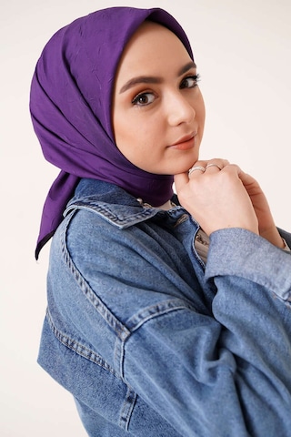 Bambu Kraş Eşarp Tesettür Giyim, Hafif, Rahat, Şık, Yüksek Kalite, Hijab, Scarf, Shawl Mor
