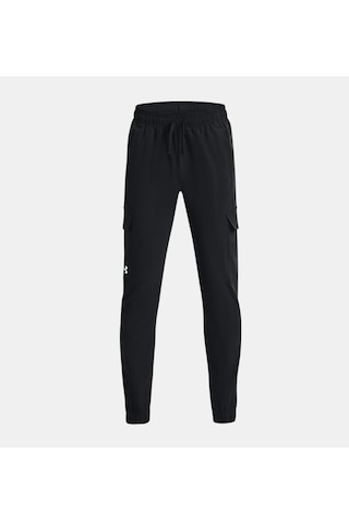 Under Armour Erkek Çocuk UA Pennant Dokuma Kargo Eşofman Altı 1377360-001 Siyah
