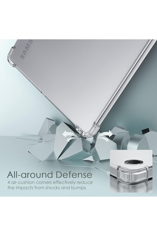Samsung Uyumlu Galaxy Tab A9 Plus X210 X215 X216 Kılıf Darbelere Dayanıklı Şeffaf Kapak