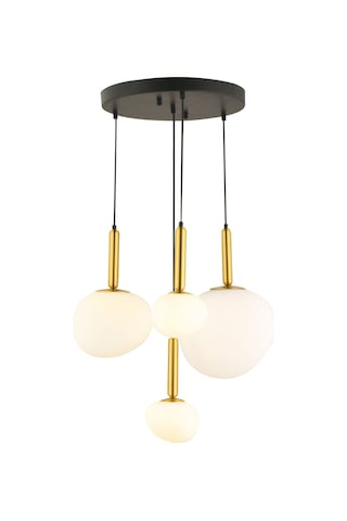 Lampaluce Modern Tasarımlar Opaco 4'lü Sarkıt Avize 40cm Eskitme