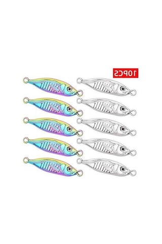 Tongxida 10 Adet Balikilik Cazibesi Set Japonya Metal Jig 7g-80g Balikçilik L