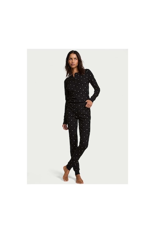 Victoria's Secret Henley Termal Uzun Pijama Takımı Buzlu Kahve