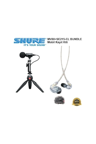 Shure Mv88+se215-cl Bundle Mobil Kayıt Kiti