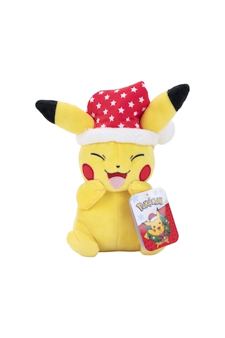Pokemon Peluş Figür Noel Seri - Pikachu 20cm