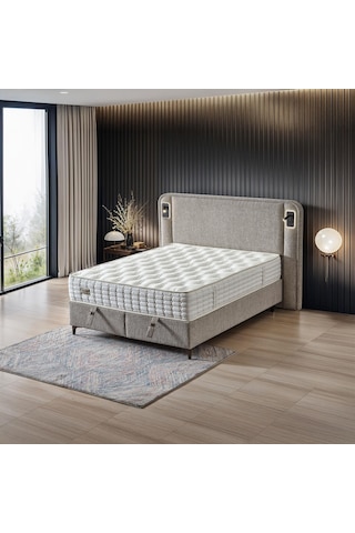 Marvel Yatak Takımı Pocket Spring Yatak Baza Ve Başlık Seti 180 x 200