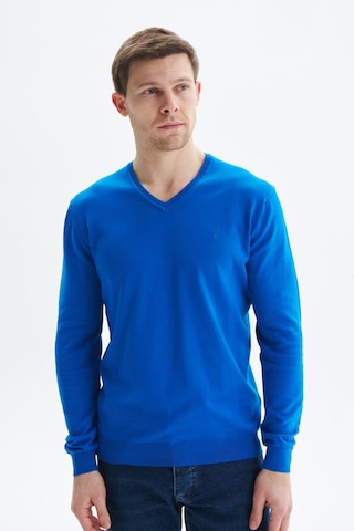 Arma Erkek Slim Fit Basic V Yaka Triko Kazak K9kro0852 Saks Mavisi