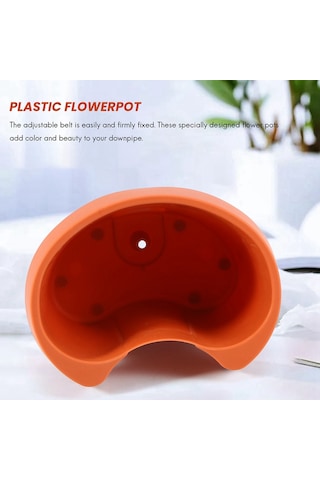 Adet/grup Benzersiz Oluk İniş Borusu Bahçe Saksısı Drenaj Borusu Çiçek Saksıları Küvetler Drenaj Borusu Bahçe Saksıları