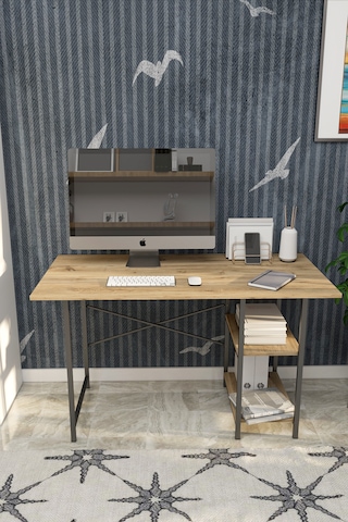 Raflı Ofis Çalışma Masası