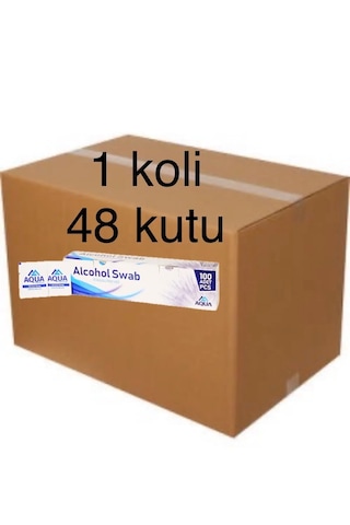 Aqua Alcohol Swap Cilt Temizleme Mendili 48 x 100'lü