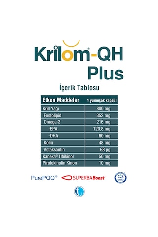 Krilom-Qh Plus 30 Yumuşak Kapsül