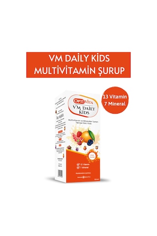 Optivita Vm Daily Kids Multivitamin 150 ML + Alphi Dijital Termometre
