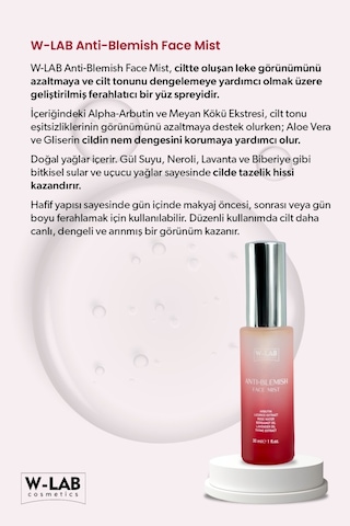 W-Lab Cosmetics Anti-blemish Face Mist 30 Ml