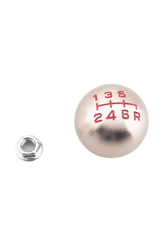 Mufunye Honda Civic Fd2 Type-r İçin 6 Vitesli Metal Vites Topu - Şampanya Rengi, Ergonomik Tasarım, Hızlı Ve Pürüzsüz Vites Değişimi