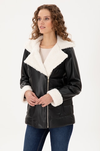 U.s. Polo Assn. Kadın Siyah Deri Mont-kaban 50297225-001 001sıyah