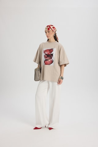 Mai Studıos Mai Studios Co. Pomelo Oversize Taş T-shirt Taş
