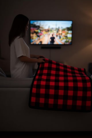 Tv Battaniyesi Kırmızı Diğer