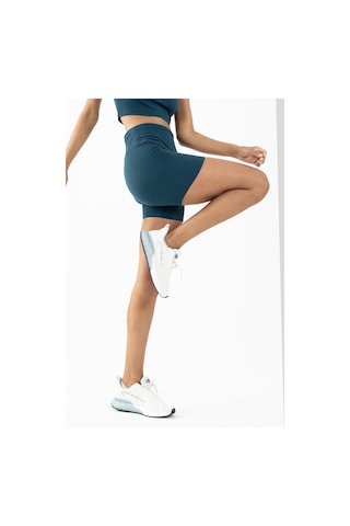 Maraton Active Slimfit Kadın Şort Koşu Turkuaz Şort 22281-turkuaz