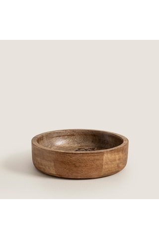 Fia Ahşap Sunum Kasesi 15x15x4cm Natural Naturel