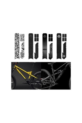 Anime Tarzı-bisiklet Çerçeve Korumaları Etiket Zincir Korumaları Koruyucu Kapak Koruyucu Film Bisiklet Zincir Koruyucusu Yol Bisikleti İçin Beyaz - Siyah